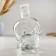 Mini -bar skull, on a stand, skeleton - 750 ml, glasses - 130 ml, 28.5 x 28.5 x 18.5 cm