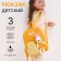 Baby backpack on lightning, 3 outer pockets, yellow color