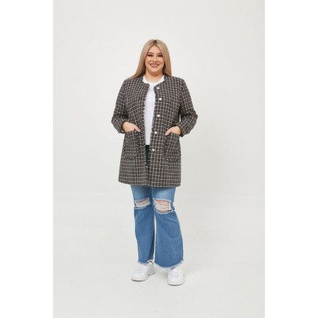 Female jacket, size 54, black color-1