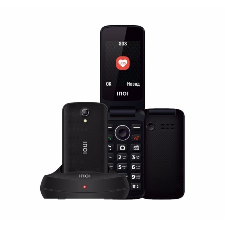 Cell phone Inoi 247b, with a docking station, black