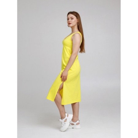 Female dress, size 44, lemon color-1