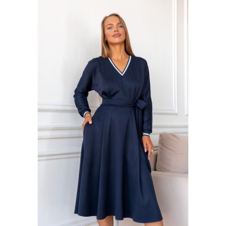 Women's dress, size 48, dark blue color 5595-5