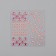 Rhinestones self -adhesive figured "Assorted", 153 pcs on the sheet, pink color
