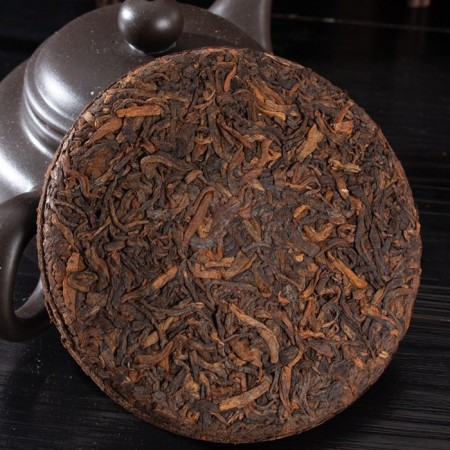 Chinese sustained tea "Shu puer. Jinya Zhencang", 100 g, 2021-2