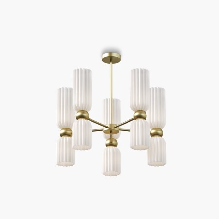 Suspension lamp Maytoni Mod302PL-10W, E14, 10x40 W, 590x590x850 mm, gold-2