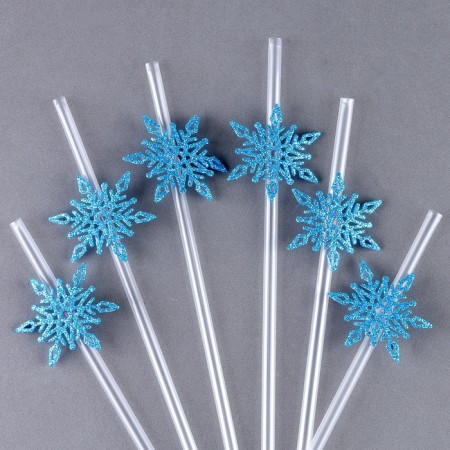 Pipe "Snowflakes", in the set of 6 pcs., Blue-2