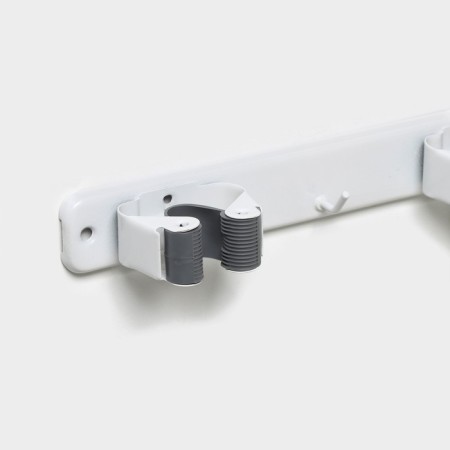 Holder for a mop Dalyan, 35 × 5 × 3 cm, 3 compartments, fastening of self -tapping screws in a kopmolex-2