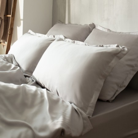 Slip on the elastic band SL Home Tencel 180*200+30 cm, col. Light gray-3