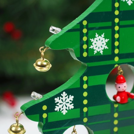 New Year's souvenir "Herringbone with backlight", green-3