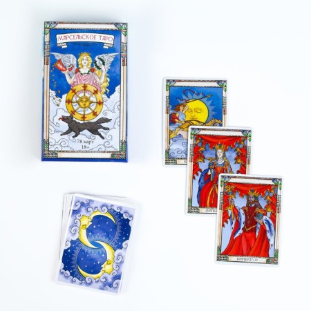 Tarot "Marseille", Gadal cards, 6.3x8.8 cm, 78 liters-1