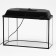 Aquarium "Panoramic" with a lid, 60 liters, 64 x 26.2 x 36 cm, black