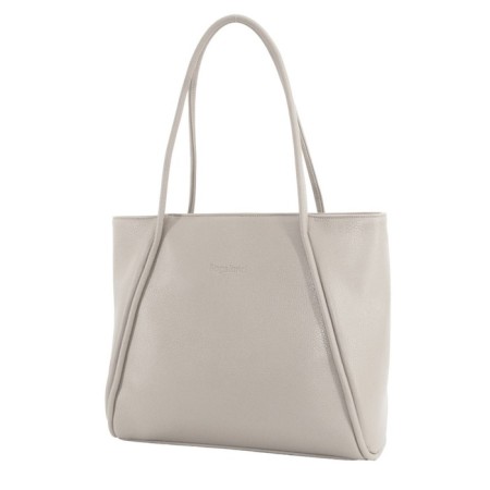 Female bag, artificial leather, white 30x10x30 cm