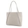 Female bag, artificial leather, white 30x10x30 cm