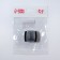 Cosmetic sharpener, with a lid, double, black color