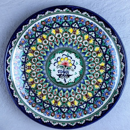 Largan Rishtan ceramics "Patterns", 32 cm, blue-4