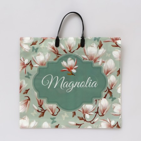 Package "Assorted Flowers", polyethylene with a plastic handle, mix 100 μm 38 x 35 cm-3