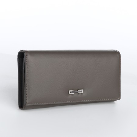 Women's wallet on magnet, gray color