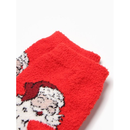 Male terry socks "Santa Claus" NMMP716, red color, rr 39-44-1