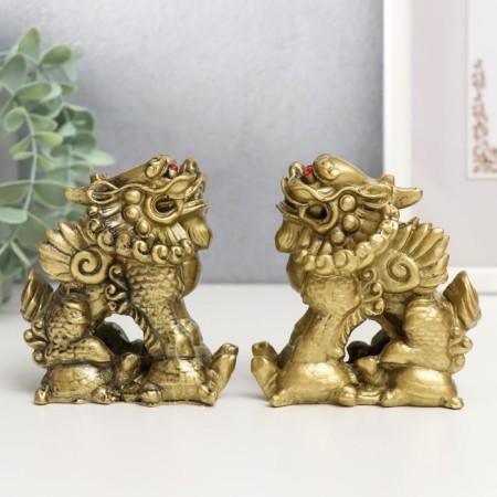 NECSK Polystone "Piyao" for bronze set 2 pcs 9x5.3x8.5 cm-1