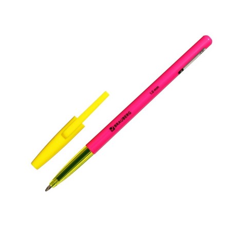 Ballic handle 1.0 mm, brauberg color, blue ink-7