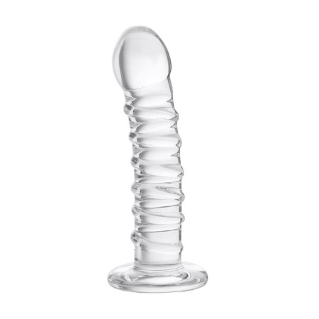 Unrealistic phallimitator Sexus Glass, Glass, Transparent, 16 cm-1