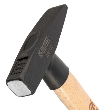Denzel 10426 locksmith hammer, forged square fighter, bean handle, 200 g-1