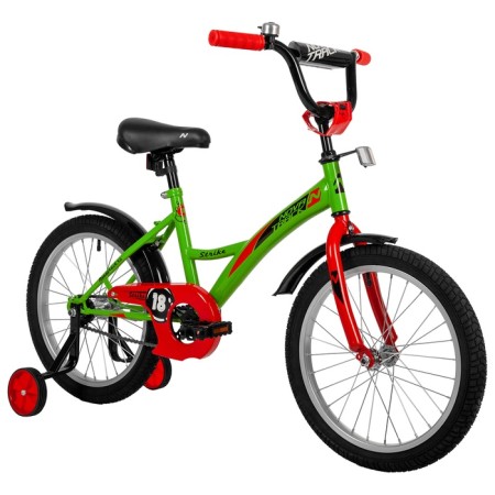 Bicycle 18 "Novatrack Strike, green color-5