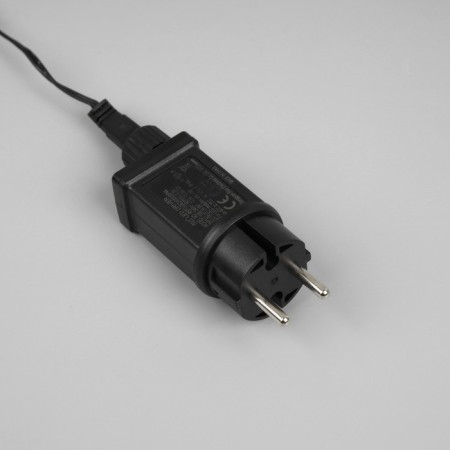 Garland “thread” 10 m, IP44, UMS, dark thread, 100 LED, warm white glow, flickering all LEDs, 24 V-3