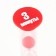 Sanding clock "Lambo", 3 minutes, 9 x 2.5 cm, red