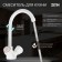 Zein Z3663 kitchen mixer, two-wound, pour height 22 cm, ABS plastic, white