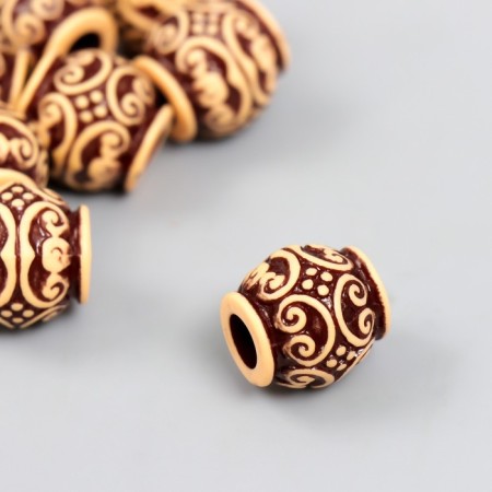 Beads for creativity plastic "Ethno. Curls" set 20 grams d = 1.5 cm