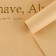 Package paper. Craft with embossing "Always", 51 x 57 cm