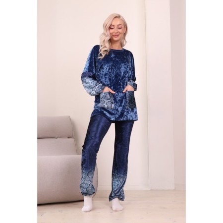 Female costume, size 44, blue color-1