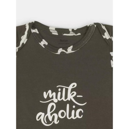 Body Children with short sleeves Rant Milk-Aholic, height 62 cm, graphite color-3