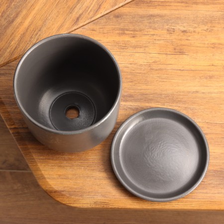 Pot of flower python graphite 1.6 l-3