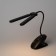 NLED-512-6W-BK desktop lamp LED battery on the clothespin, black color