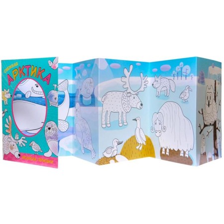 Coloring-brings. Snow Arctic-1