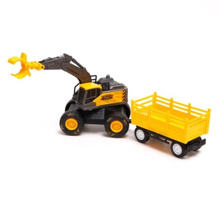 Excavator inertial "construction", with a trailer-3