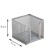 Paper block stand, large, gray, metal mesh