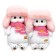 Soft toy "Lee" in a fur hat and scarf, 24 cm LK24-166
