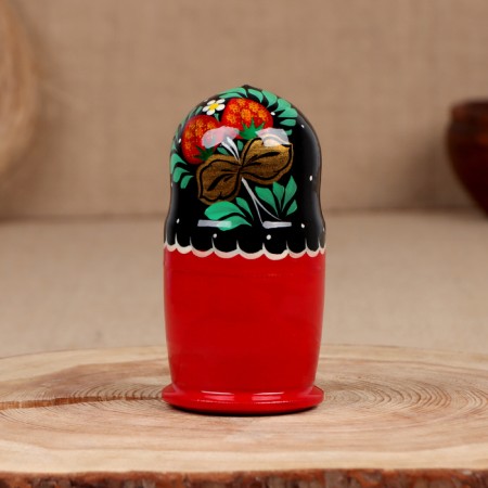 Nesting doll "Anna", Khokhloma, 5-doll-3