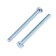 Tundra bolt, with a hexagonal head, galvanized, Din933, M6x70 mm, 3 pcs