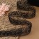 Capricon lace, 35 mm × 10 ± 1 m, black color