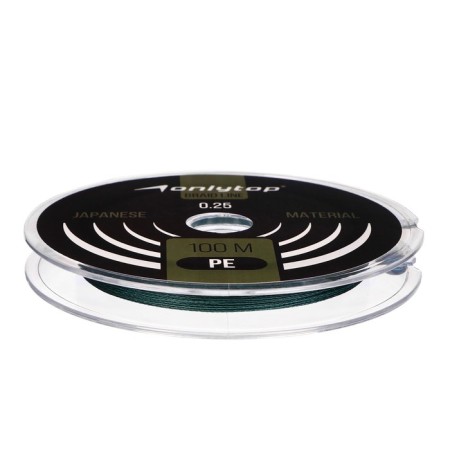 ONLYTOP Universal X4 cord, diameter 0.25 mm, test 17.5 kg, 100 m, dark green-1