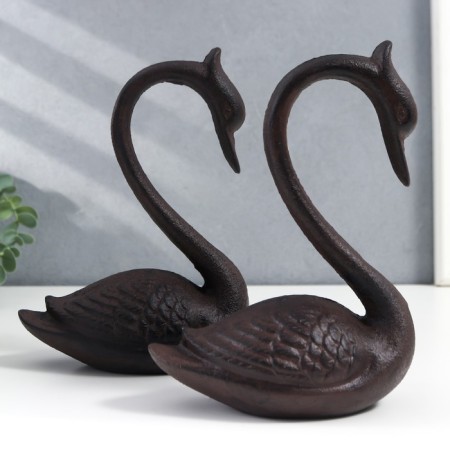 Souvenir Chugun "Two Swan" set 2 pcs 20x8x15 cm-4