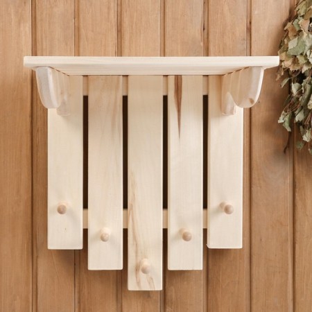 Shelves-lick large 5 hooks 33cmx39smx45cm, linden "Dobroparov"
