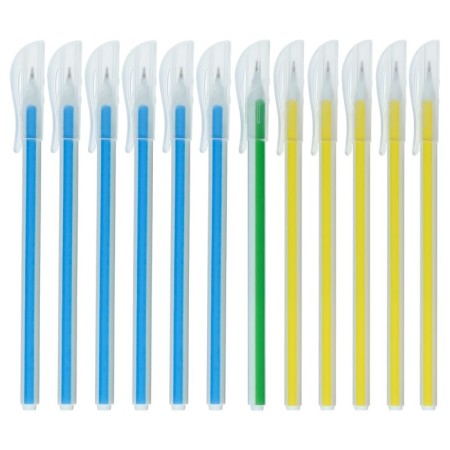 A set of ballpoint pens 12 pieces "Hexagon", node 0.7mm, blue -billed ink, mix-2