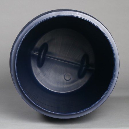 Food barrel, 127 l, with a lid, blue, Open top-4