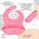 Badion for feeding children, silicone, Mum & Baby, 23x4x29, pink