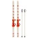 Ski -adolescent kit: skiing 110 cm, sticks 80 cm, Mix colors